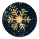 Schneeflocke gold-schwarz R
