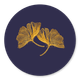 Ginkgoblätter blau