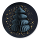 Weihnachtsbaum Origami blau