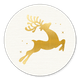 Rentier gold auf beige
