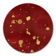 Goldsprenkel auf rot