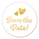 Save the Date gold