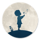 Junge Pusteblume Mond I