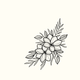 Blumen romantisch schwarz M