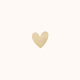 Goldenes Herz auf Beige M