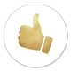 Daumen hoch gold