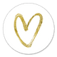 Goldenes Herz Glitzer L