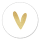 Herz in Gold schmal hip L
