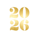 2026 gold auf weiß RO