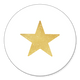 Stern gold auf weiss 2 L