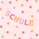 Girlande Schule rosa