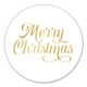 Merry Christmas gold auf weiss