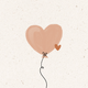 Ballonherz rose R