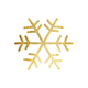 Schneeflocke Gold L