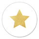Stern gold auf weiss L