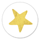 Stern gelbgold auf weiss