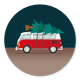VW-Bus Weihnachten 2