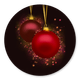 Weihnachtskugeln mit Sparkle