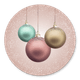 Weihnachtskugeln pastell K