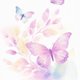 Schmetterlinge Aquarell A