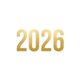 Allgemein - 2026 Gold auf Weiss