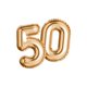 50 Luftballons gold auf weiss R