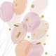 Rosa Ballons und Konfetti R