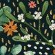 Botanisch auf schwarz R