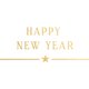 Happy New Year Strich mit Stern I