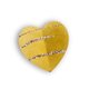 Herz Gold mit Goldstreifen R