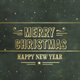 Merry Christmas gold auf gruen Vintage I