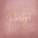 Party Gold auf rosé I
