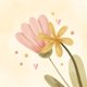 Blumen pastellgelb M