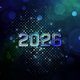 2026 blau mit punkten symmetrisch M
