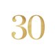 30 gold auf weiss L