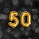 50 Folienballon schwarz L