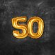 50 Folienballon Kreidetafel L