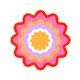 Retro Blume Flower Power L