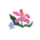 Rosa Bluete Wasserfarbe L