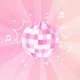 Discoball rosa M