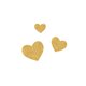 Drei Herzchen gold L