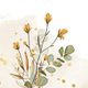 Gelbe Wiesenblumen Aquarell L