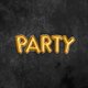 Folienballons Party schwarz-gold L