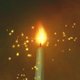 Kerze mit Flamme L