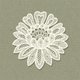 Blume Spitze olivgruen L