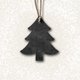 Schwarzer Weihnachtsbaum Anhaenger L