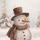 Schneemann nostalgisch