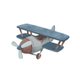 Flugzeug blauweiss L