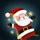 Weihnachtsmann mit Sternchen A