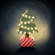 Weihnachtsbaum auf Geschenk A